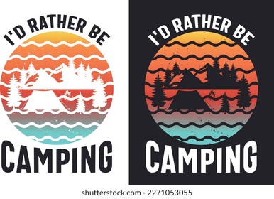 Camping T Shirt Design Bundle
T-shirt Design For Camping Lover