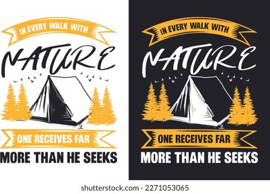 Camping T Shirt Design Bundle
T-shirt Design For Camping Lover