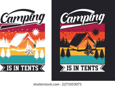 Camping T Shirt Design Bundle
T-shirt Design For Camping Lover