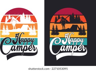 Camping T Shirt Design Bundle
T-shirt Design For Camping Lover