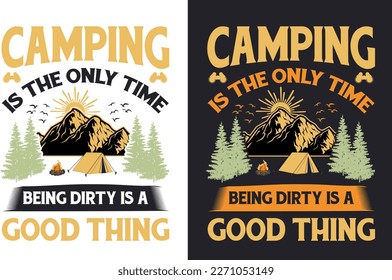 Camping T Shirt Design Bundle
T-shirt Design For Camping Lover