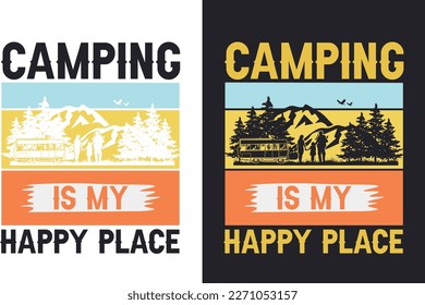 Camping T Shirt Design Bundle
T-shirt Design For Camping Lover