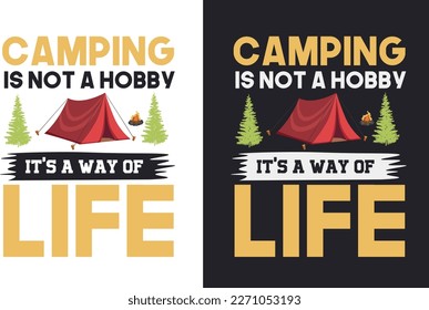 Camping T Shirt Design Bundle
T-shirt Design For Camping Lover
