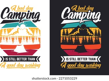 Camping T Shirt Design Bundle
T-shirt Design For Camping Lover