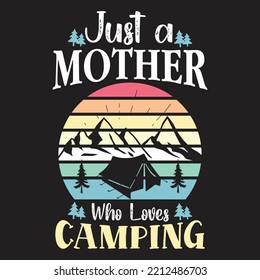 camping t shirt design, creative camping vector 