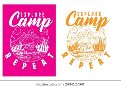 Camping t shirt design, funny camping t-shirt design,  t shirt design ideas, camping t-shirts women's, retro camping t shirt design,