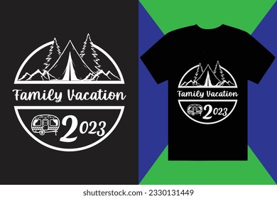 Camping T Shirt Design Graphic