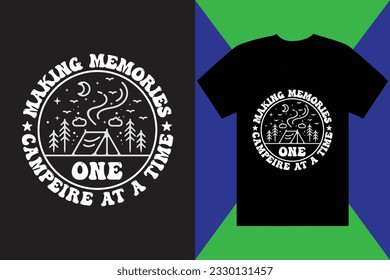 Camping T Shirt Design Graphic