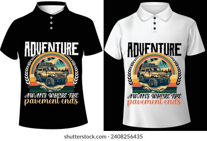 Camping T shirt design . Outdoor T shirt design.