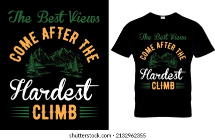 Camping T Shirt Design Template