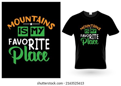 Camping t shirt design template