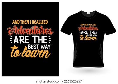 Camping t shirt design template