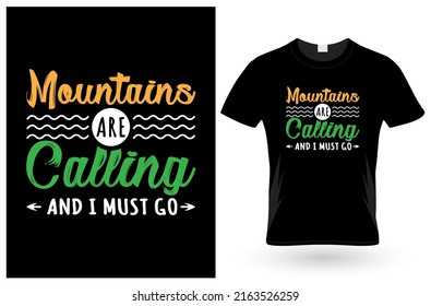 Camping t shirt design template