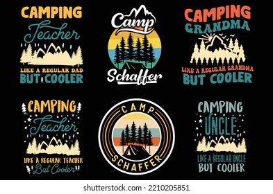 Camping t shirt design vector. camping vector graphics. Mountain t shirt design