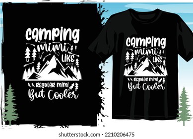 Camping t shirt design vector. camping vector graphics. Mountain t shirt design