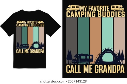 Camping t shirt design vector file.Mountain camping t shirt.