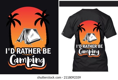 Camping t shirt design for your own idea