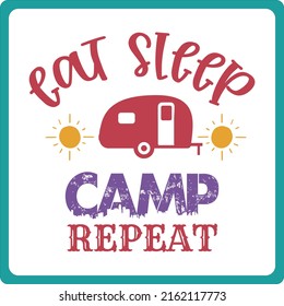 camping t shirt and svg design