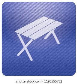 Camping table icon. Vector illustration
