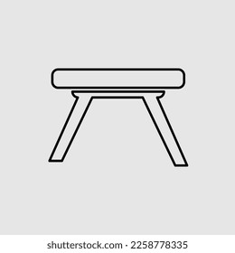 Camping table Icon Vector. trendy style illustration on white background 