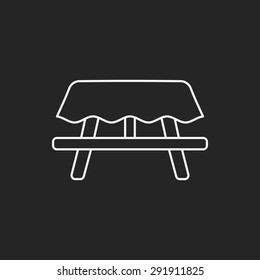 Camping Tables line icon