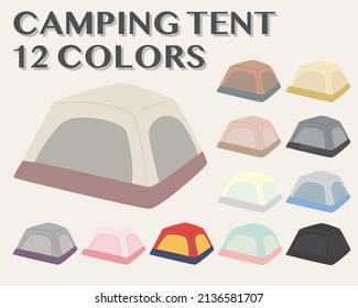Camping tent in 12 colors