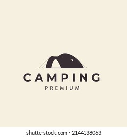 camping  tent  adventure  scout logo vector icon symbol illustration design