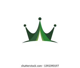 camping tent in center of crown shape