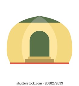 camping tent clip art vector illustration