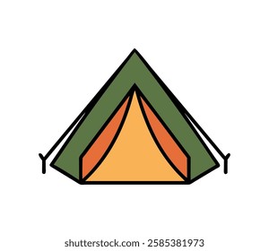 Camping tent concept used for outdoor shelter