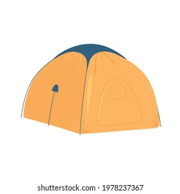 camping tent equipment isolated style