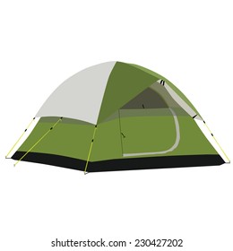 Camping tent, camping equipment, tourism, green tent