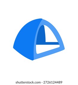 Camping-Zelt, flache Symbolgrafik