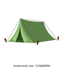 Camping Tent Flat Vector Illustration Stock Vector (Royalty Free ...