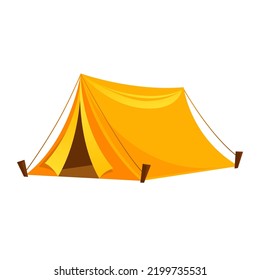 camping tent flat vector illustration logo icon clipart