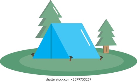 camping tent in the forest