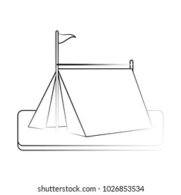 camping tent in grass