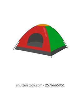 Camping Tent, Holidays Vector Illustration