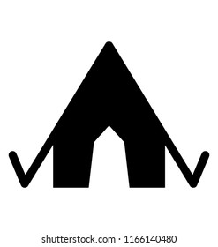 
Camping tent icon
