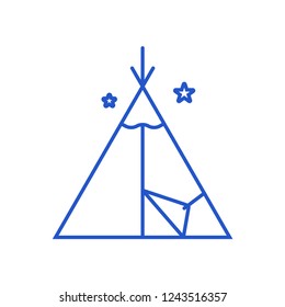Camping tent icon