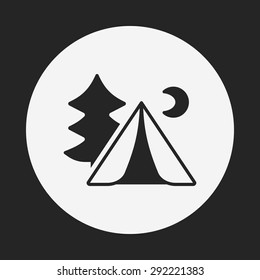 camping tent icon