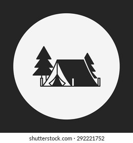 camping tent icon