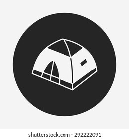camping tent icon