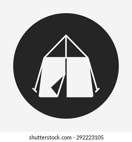 camping tent icon