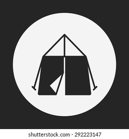 camping tent icon