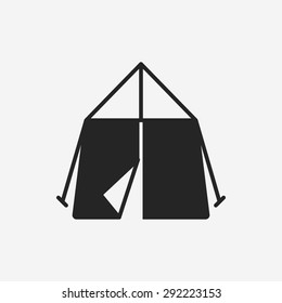 camping tent icon