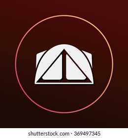 camping tent icon