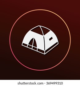 camping tent icon