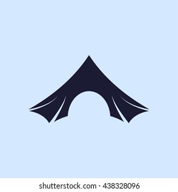camping tent icon
