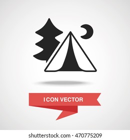 camping tent icon
